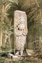 Carved stone idol from Copan Reproduction