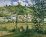 Landscape at Chaponval, 1880 Reproduction