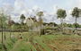 The Vegetable Garden with Trees in Blossom, Spring, Pontoise, 1877 Reproduction