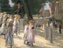 The Road to the school on Edam Reproduction