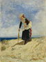 Woman on the Beach Reproduction