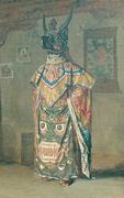 Buddhist Lama during the Holiday in the Pemionchi Cloister, 1874-76 Reproduction