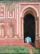 Gate Near Kutub-Minar, Old Delhi, 1875 Reproduction