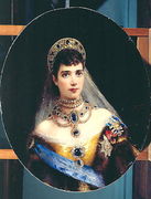 Portrait of Empress Maria Fyodorovna (1847-1928) Dagmar of Denmark Reproduction