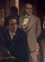 Anton Grigoryevich Rubinstein (1829-94) and Alexander Nikolayevich Serov (1820-71), from Slavonic Composers, 1890s (detail) Reproduction