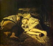 Sleeping children, 1870 Reproduction