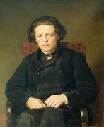 Portrait of Anton Rubinstein (1829-94) 1870 Reproduction