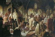 Nikita Pustosviat. Dispute on the Confession of Faith, 1881 Reproduction