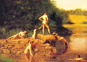 The Swimming hole, 1885 Reproduction