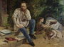 Pierre Joseph Proudhon (1809-65) and his children in 1853, 1865 Reproduction