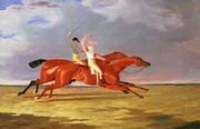 'Acteon' beating 'Memnon' in the Great Subscription Purse at York, August 1826 Reproduction