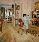 Madame Hessel in her Salon, 1910 Reproduction