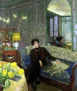 Portrait of Marcelle Aron, wife of Tristan Bernard (1866-1947) 1914 Reproduction