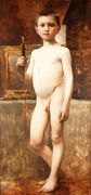 Nude Boy with Sword Reproduction