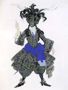 Costume design for a Black Guard for 'The Sleeping Princess', c.1921 Reproduction