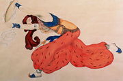 A Study for a figure of a dancer for Scheherazade Reproduction