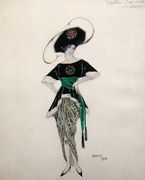 Costume design for Ethel Levy in 'Hello Tango', 1913 Reproduction