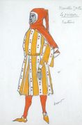 Costume Design for 'Le Priseur' from 'La Pisanella ou La Morte Parfumee', 1913 Reproduction