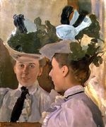 Lady at the Mirror, 1898 Reproduction