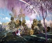 Landscape with a Rainbow, 1919 Reproduction