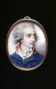 Portrait miniature of Major General William, The Viscount Fielding, c.1790 Reproduction