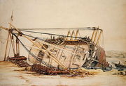 A Beached Brig Reproduction