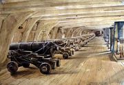 Larboard Battery, Main Deck of the Victory, 16 September 1835 Reproduction