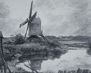 A mill on the banks of the River Stour Reproduction