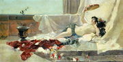 Bacchante Woman Undressed 1887 Reproduction