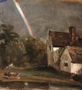 Willy Lott's House with a Rainbow, dated October 1st, 1812 Reproduction