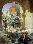 Entry of the Turks of Mohammed II into Constantinople, 29th May 1453, 1876 Reproduction