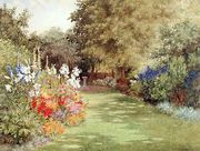 A Garden in July, c.1910 Reproduction