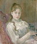 Young Girl with Cat 1892 Reproduction