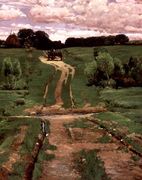 A Back Road, c.1880s Reproduction