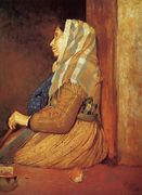 A Roman Beggar Woman Reproduction