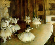 Ballet Rehearsal On Stage Reproduction