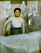 Woman Ironing Reproduction