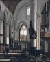 Interior of an Imaginary Protestant Gothic Church Reproduction