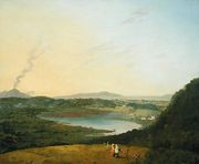 Lago dAgnano with Vesuvius in the Distance, c.1770-75 Reproduction