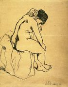 Bather Seated Reproduction