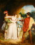 Valentine rescuing Silvia from Proteus, from William Shakespeares The Two Gentlemen of Verona, 1792 Reproduction