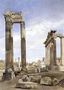 The Temples of Vespasian and Saturn, with the Temple of Castor Beyond, the Forum, Rome Reproduction