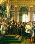 The Proclamation of Wilhelm as Kaiser of the new German Reich, in the Hall of Mirrors at Versailles on 18th January 1871, painted 1885 Reproduction