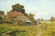 An Old Cottage in the Meadows, 1913 Reproduction