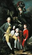 Henry Knight of Tythegston with his Three Children, c.1770 Reproduction