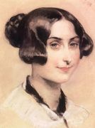 Elisabeth Barrett-Browning arckepe, 1839-44 Reproduction