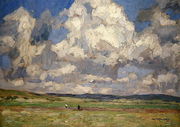 Summer Clouds over Gossfelden Reproduction