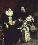 Portrait of the Artist with his Family Reproduction