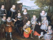 Portrait of a Family Group, c.1630 Reproduction