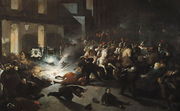 The Attempted Assassination of Emperor Napoleon III (1808-73) by Felice Orsini 1819-59 on the 14th January 1858, 1862 Reproduction